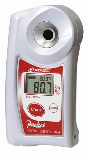 مقياس انكسار الجيب الرقمي عالي المدى Atago 3820 PAL-2، بريكس 45.0 إلى 93.0% in Kuwait