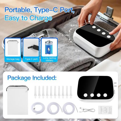 Enema Kit Electric, Enemas for Colon Cleanse for Women Men, Coffee Enema Organic Kit with LED Display 1-100Water Flow Rate Adjust, 3Long Silicone Hose, 10Reusable Tips, Easy Home Enema Hot Water Clean in Saudi Arabia