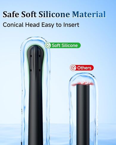 Beisar Enemas Anal Douche for Men Women - 9 Hole Anti Backflow Enema Bulb with Flexible Silicone Nozzle for Colon Cleanse, Feminine Care Shower Enema Douches Kit Cleaner Flusher 11.1 Ounce in Saudi Arabia