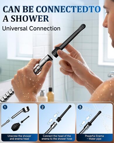 Beisar Enemas Anal Douche for Men Women - 9 Hole Anti Backflow Enema Bulb with Flexible Silicone Nozzle for Colon Cleanse, Feminine Care Shower Enema Douches Kit Cleaner Flusher 11.1 Ounce in Saudi Arabia