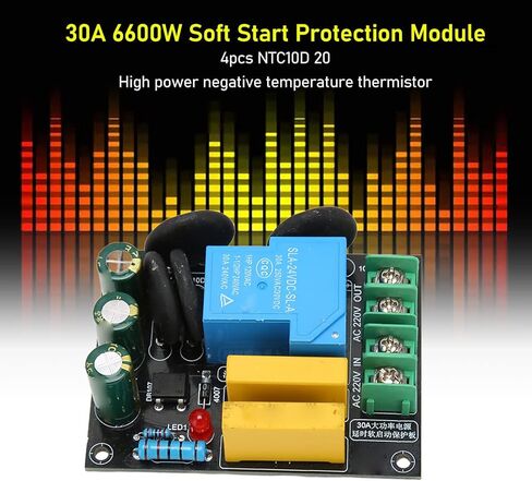 Goshyda 30A 6600W Module, AC 100V to 250V Start Board for High End Voice Frequency Power Input in Kuwait