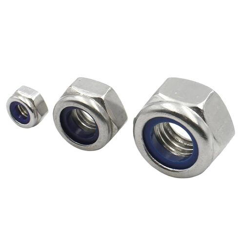 Lock Nut M2 M2.5 M3 M4 M5 M6 M8 M10 M12 M14 M16 M18 M20 M22 DIN985 304 Stainless Steel Insert Hex(M6 (20pcs)) in Kuwait