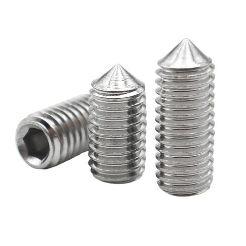 M2 M2.5 M3 M4 M5 M6 M8 M10 M12 DIN914 304 Stainless Steel Hex Hexagon Socket Set Screws Cone Point Grub Screw(4mm) in Saudi Arabia