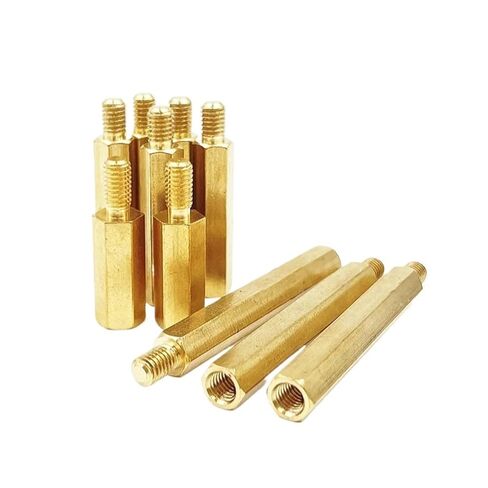 Brass Standoff Hex Male Female Spacer M2 M3 M4 Hexagon Threaded Pillar Column Board Motherboard Bolts PCB Screws(15mm (20pcs)) in Kuwait