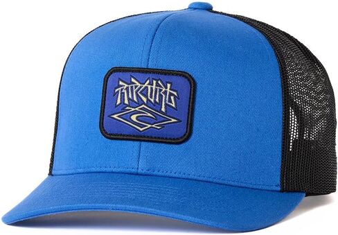 RIP Curl Icons Hat Trucker ، Mesh Back Cap Snapback للرجال ، قابل للتعديل in Kuwait