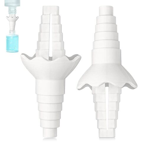 2 Pcs Universal Bottle Emptying Kit for Effortless Liquid Transfer - Use for Shampoo, Lotion, Dish Soap & More in Kitchen & Bathroom in Kuwait