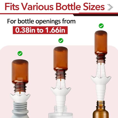 2 Pcs Universal Bottle Emptying Kit for Effortless Liquid Transfer - Use for Shampoo, Lotion, Dish Soap & More in Kitchen & Bathroom in Kuwait