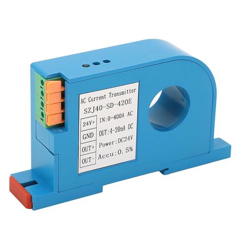 Garosa AC Current Transmitter, PC Material, 0-400A Input, 4-20mA Output, Ideal for PLC Control Systems in Saudi Arabia