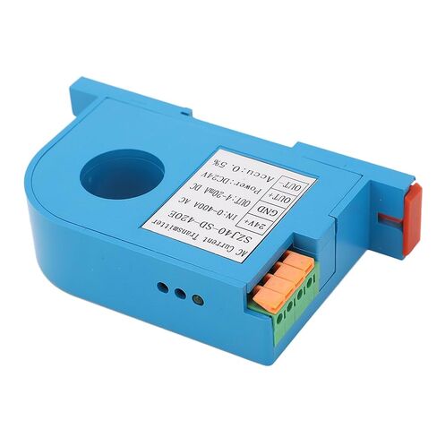 Garosa AC Current Transmitter, PC Material, 0-400A Input, 4-20mA Output, Ideal for PLC Control Systems in Saudi Arabia