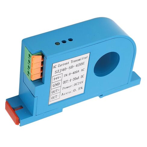 Garosa AC Current Transmitter, PC Material, 0-400A Input, 4-20mA Output, Ideal for PLC Control Systems in Saudi Arabia