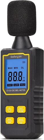 StarTech.com Handheld Digital Sound Meter w/Large LCD, Noise/Decibel Level Reader for Server Rooms/Offices, Audio Monitor in Saudi Arabia