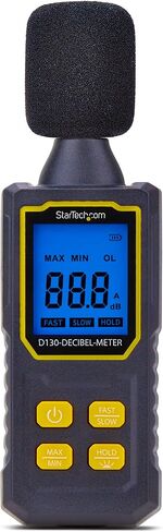 StarTech.com Handheld Digital Sound Meter w/Large LCD, Noise/Decibel Level Reader for Server Rooms/Offices, Audio Monitor in Saudi Arabia