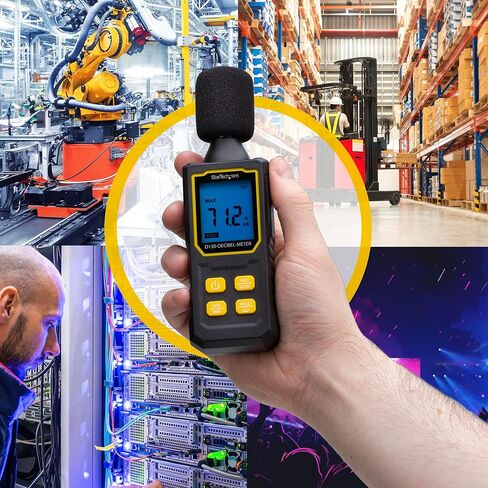StarTech.com Handheld Digital Sound Meter w/Large LCD, Noise/Decibel Level Reader for Server Rooms/Offices, Audio Monitor in Saudi Arabia
