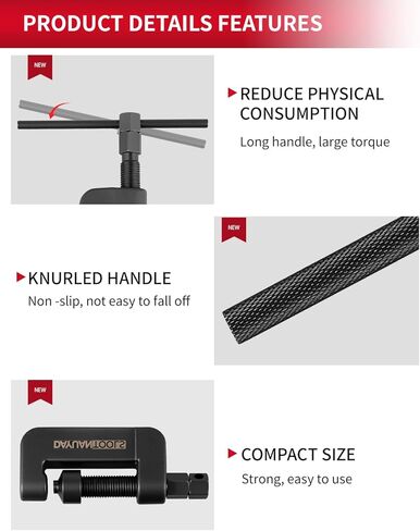 13 pcs Motorcycle Chain Breaker Set,Chain Removal Tool Chain Cutter and Riveter Kit for Cam and 25 to 630 Chains in Kuwait