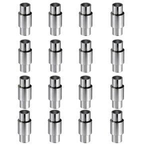 فواصل محمل تزلج من الألومنيوم - 16 قطعة فواصل سرعة المحور 6 مم، فواصل لوح التزلج المضمنة لمحامل 8 مم، أجهزة تزلج متينة للتزلج على الجليد بصف واحد/مزدوج in Kuwait