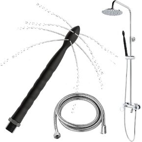 مجموعة حقنة شرجية فاخرة للاستحمام مع خرطوم 59 بوصة وفوهة سيليكون 24 سم مع 8 فتحات - نظام الدوش الشرجي والمهبلي لتنظيف القولون، طقم ري الحقن الشرجية للرجال والنساء in Kuwait