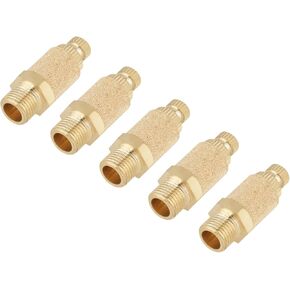 Jeffergarden Brass Speed Control Muffler Adjustable 1/8 NPT Thread 5pcs Set for Pneumatic Tools Machines Noise Reduction Air Exhaust in Kuwait