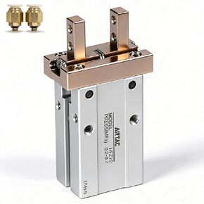 Pneumatic Gripper Claw Parallel Style with Guide Track-Ball Bearing, Mini Finger Air Cylinder AirTac HFZ40 （Bore Size 40mm）Double Acting in Kuwait