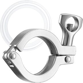 ثلاثي المشبك دبوس واحد شديد التحمل مع صمولة الجناح الطويق العام TC 1、1.5 بوصة من الفولاذ المقاوم للصدأ 304 مع حشية من السيليكون in Kuwait