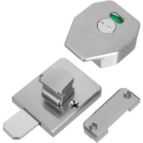 قفل باب الحمام من الفولاذ المقاوم للصدأ مع مؤشر شاغر، مزلاج خصوصية عالي التحمل لأبواب تقسيم الحمامات العامة، قفل مسمار كشك الحمام in Kuwait