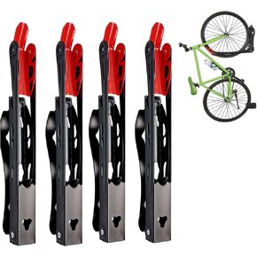 Wallmaster BIKEPAL Swivel Bike Rack, Wall Mounted Vertical Bike Storage Hanger, Space Saving for Home and Garage, 4 Pack in Kuwait
