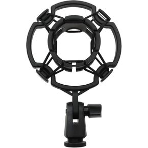 حامل صدمات للميكروفون عالمي لميكروفونات 42-46 مم، حامل احترافي مضاد للاهتزاز بخيط 3/8 بوصة أو M16، متوافق مع ميكروفون مكثف الاستوديو للتسجيل والبث والبث in Kuwait