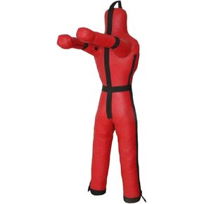 Grappling Dummy Practice Dummy Unfilled Versatile Boxing Equipment Throwing for Adults for Muay Arts, 170cm Red in Kuwait