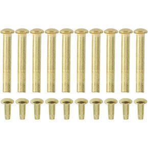 10 Sets Folding Fan Shaft Rivets and Nuts Repair Kit - 21mm/1" Axle Replacement DIY Fasteners for Bamboo Folding/Paper/Handheld/Dancing Fans, 3mm Diameter in Kuwait