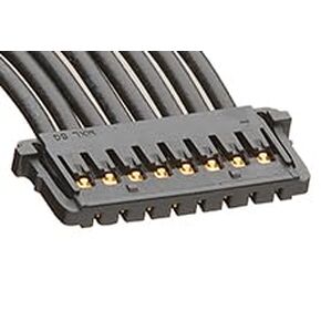 مجموعة كابلات Molex/Waldom، 15132-0805، Pico-Lock-to-Pico-Lock Off-The-Shelf (OTS) - مسافة 1.50 مم - صف واحد - طول 450.00 مم - 8 دوائر - أسود. (27 عنصر/عناصر) in Kuwait