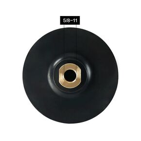 وسادة دعم مطاطية 100 مم 5/8-11 خيط تلميع قرص الطحن وسادة دعم لطاحونة الزوايا وسادة قرص تلميع ورق الصنفرة وسادات تلميع جافة/رطبة وسادات تلميع رأس تلميع مربوط أدوات مرنة in Kuwait