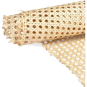 Upgraded Light Yellow 17.7" Width Cane Webbing Roll 3.3ft - Versatile Rattan Material for DIY Projects and Furniture Upgrades, Ideal for Repairing and Updating Chairs & Cabinets, Premium Caning Fabric in Saudi Arabia