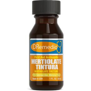 Mertiolato Tintura (صبغة Merthiolate) مطهر للإسعافات الأولية، 1 أونصة سائلة (29 مل) [عبوة من قطعة واحدة] in Kuwait