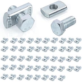 50 حزمة من صامولة قناة تبختر ومسمار 1/2 بوصة × 15/16 بوصة لجميع قنوات تبختر 1-5/8 بوصة، تصميم إسفين القفل للرفوف الشمسية/الكهربائية/HVAC in Kuwait