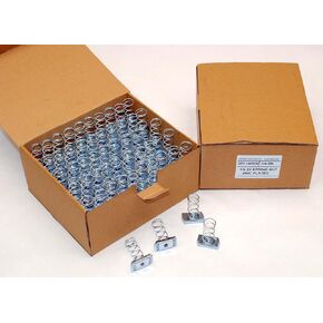 (100) Strut Channel Nuts 1/4-20 Standard Spring Zinc Plated Unistrut Nut in Kuwait