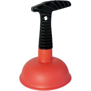 Mini Sink & Drain Plunger with Short Handle - Heavy-Duty Rubber Cup & Ergonomic Grip for Powerful Suction, Unclog Slow Drains in Sinks, Tubs, Showers, Bathrooms, Kitchens, Compact, Space-Saving Design in Kuwait