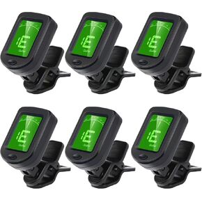 Guitar Tuner Clip on Tuner for Ukulele, Guitar, Bass, Mandolin (6PACK) in Kuwait