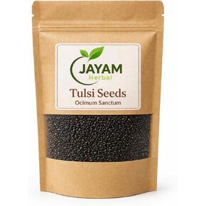 Jayam Herbal Tulsi Seeds (Ocimum Sanctum) – 20g | Holy Basil Seeds for Gardening | Non-GMO, Suitable for Indoor & Outdoor Planting in Saudi Arabia