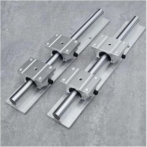 2pcs TBR25 L-500mm Support Rail Linear Guide + 4pcs TBR25UU Bearing Blocks in Kuwait