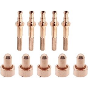 10 قطعة قطب البلازما 64006514 وطرف 64006510 60A لـ Radnor لـ MasterCut MC60 MC100 قطع غيار الشعلة ، فوهة القطع in Kuwait