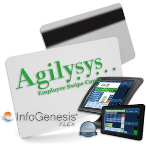 25 Agilysys InfoGenesis POS Employee Swipe Cards (HiCo) + 1 Credit Card Reader Cleaning Card in Kuwait