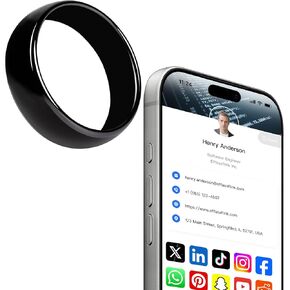 ملف تعريف مخصص عبر الإنترنت، بطاقة عمل رقمية، حلقة NFC، انقر لمشاركة المعلومات الاجتماعية، لأجهزة iPhone وAndroid (#10) in Kuwait