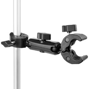Super Clamp Double Camera Clamp, Aluminum Magic Arm Dual Ball Head Adapter Heavy Duty for Handlebar/Tripod/Photo Studio Light Stand/Umbrella Chair/Pole/Cross Bars/Motorcycle/Bike/Tabletop in Kuwait