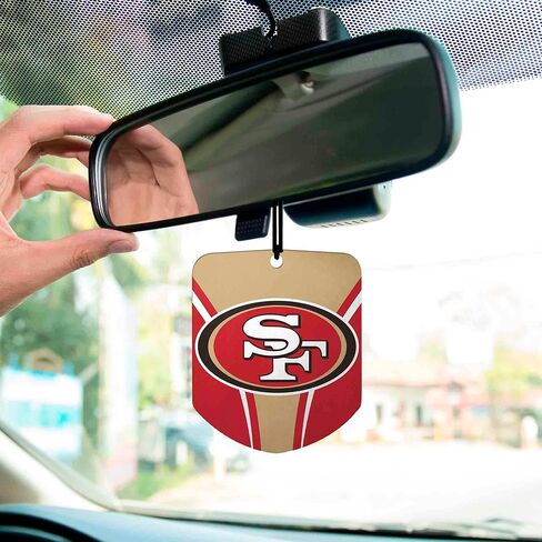 NFL - San Francisco 49ers 12 Air Freshener 2pks | Scarlet | 2.75" x 3.5" | Primary Logo in Saudi Arabia