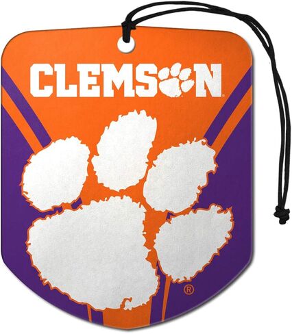 FANMATS Clemson University Air Freshener 2-pk 2.75" x 3.5" - "Paw Print Logo & Wordmark in Saudi Arabia