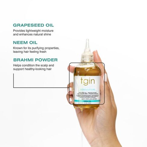 الحمد لله، إنه معجزة طبيعية لتصفيف الشعر الأيورفيدا وزيت فروة الرأس - زيت شعر مجعد خفيف الوزن مع مسحوق النيم والبراهمي - ينعم ويرطب وينعم الأطراف - 4 أونصة سائلة. أوز in Kuwait