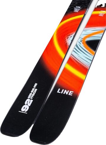 LINE Unisex Pandora 92 Skis | Lightweight Versatile All-Mountain Skis for Adults with 5-Cut Multi-Radius Sidecut, Capwall Construction, Sintered Base for Power and Stability | Without Bindings in Kuwait