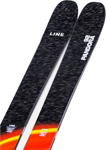LINE Unisex Pandora 92 Skis | Lightweight Versatile All-Mountain Skis for Adults with 5-Cut Multi-Radius Sidecut, Capwall Construction, Sintered Base for Power and Stability | Without Bindings in Kuwait