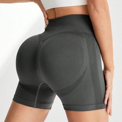 Women’s High Waist Seamless Workout Shorts, Stretch Yoga Shorts for Training and Active Wear in Saudi Arabia