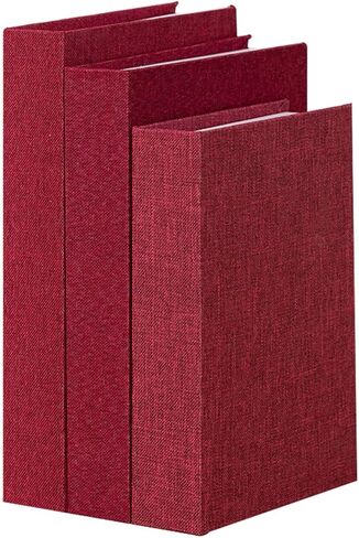 3Pcs Faux Books for Decorative, Linen Fake Books Boxes Blank Stacked Decor Books for DIY Crafts Hotel Entryway Bookshelf Coffee Table(Green,S&M&L) in Kuwait