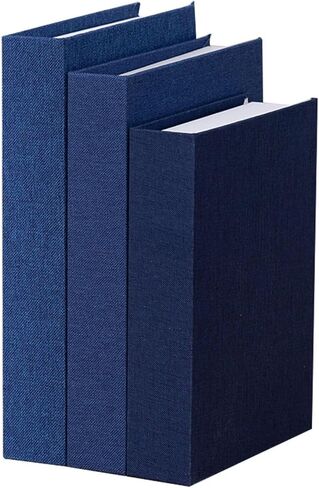 3Pcs Faux Books for Decorative, Linen Fake Books Boxes Blank Stacked Decor Books for DIY Crafts Hotel Entryway Bookshelf Coffee Table(Green,S&M&L) in Kuwait